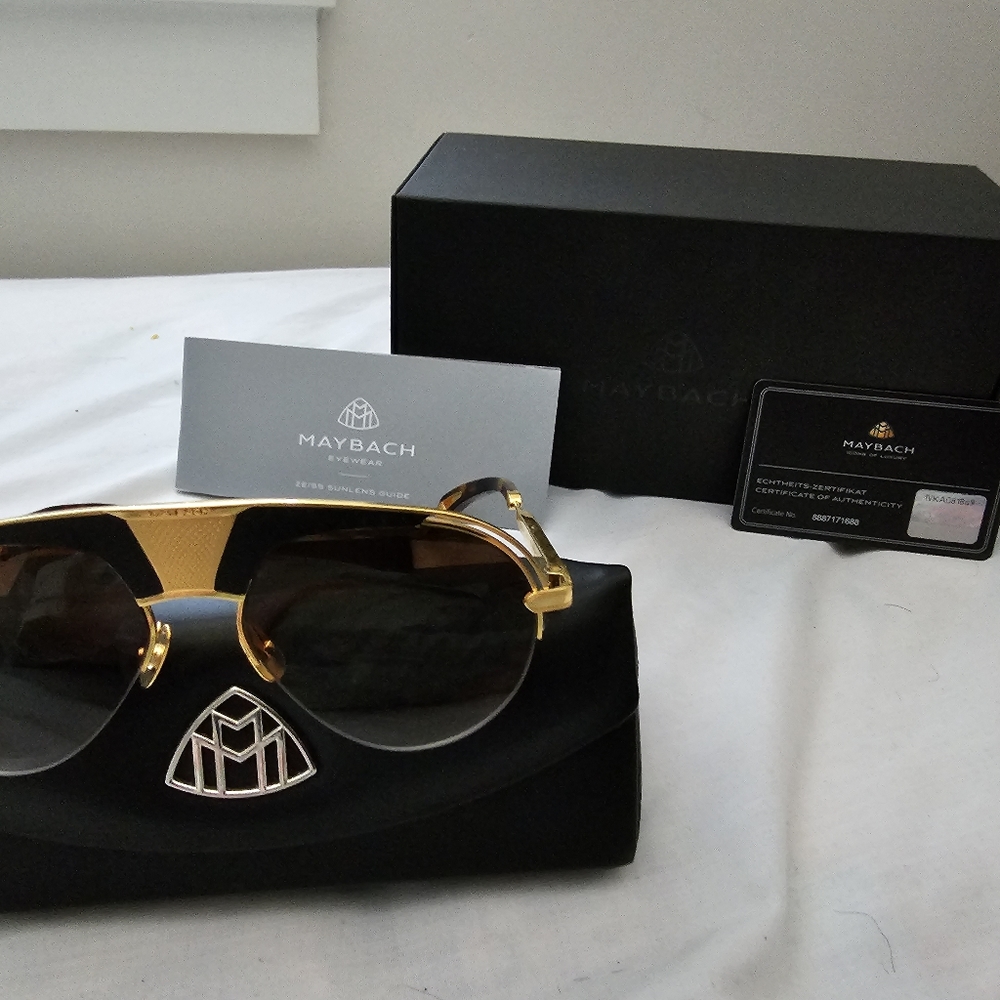MAYBACH THE CHALLENGER SUNGLASSES 18K GOLD